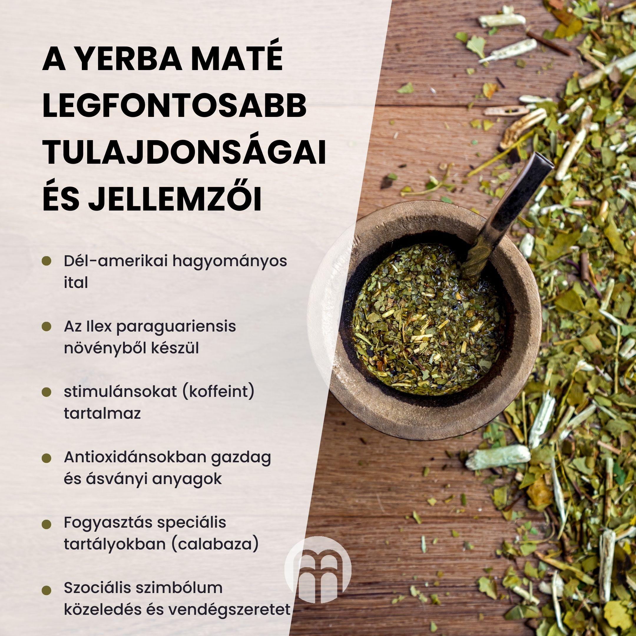 (Maďarština) Klíčové vlastnosti a charakteristiky Yerba Maté